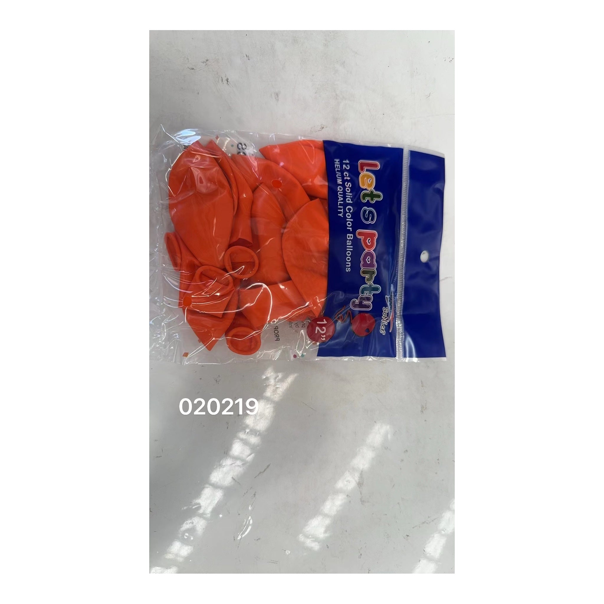 12"Balloons Orange 12 ct